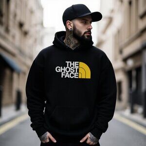 The Ghost Face Parody Unisex Hoodie - 90s Hip Hop Heavy Pullover Sweatshirt NEW